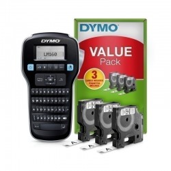 4 Pack DYMO LabelManager 160P Labeller & Tapes Value Pack