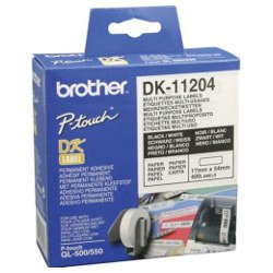 Brother DK-11204 Black on White (Genuine)