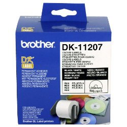 Brother DK-11207 Black on White (Genuine)