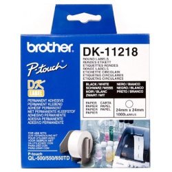 Brother DK-11218 Black on White (Genuine)