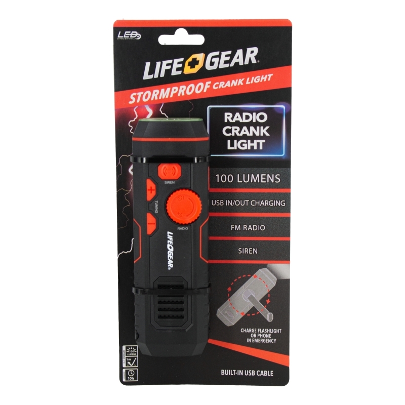 LifeGear USB Radio Crank Light