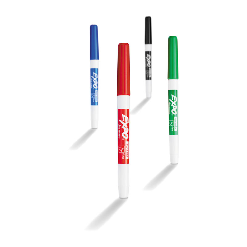 ExpoWhiteboard Marker Fne Assorted - Pack of 4 - Box of 6