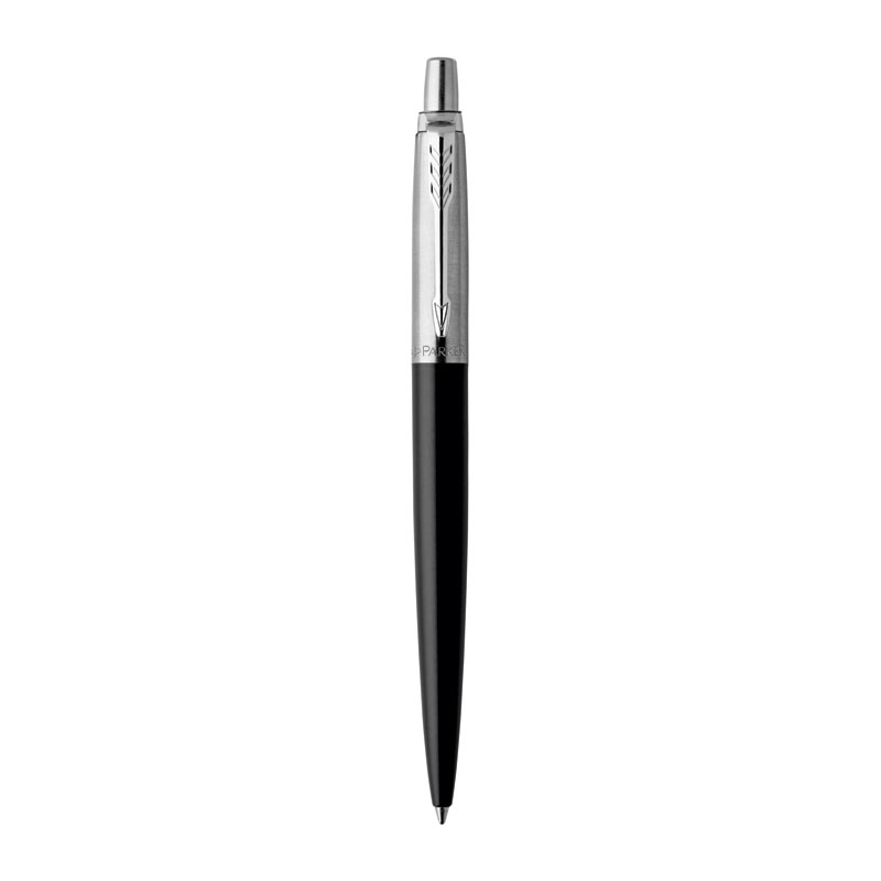 Parker Jotter Bond Street Black Chrome Trim Ballpoint Pen