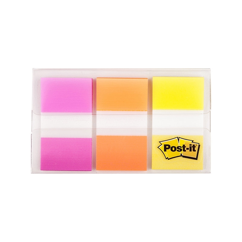 Post-It Flags 680-OLP Bright Colours 25 x 43mm 3-Pack - Box of 6