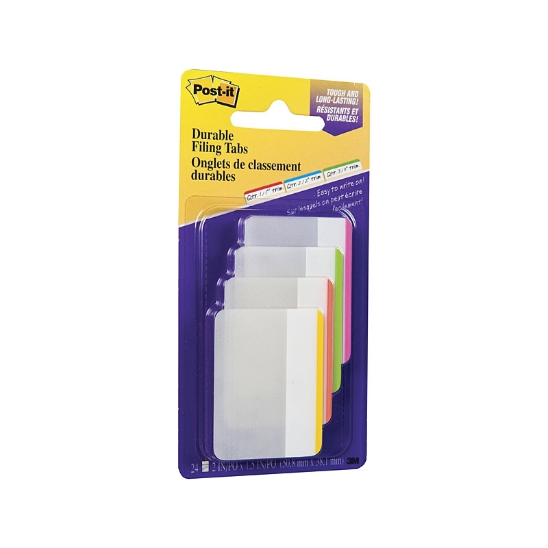 Post-It 686F-1BB Filing Tabs - Bright Colours 50 x 38mm - Pack of 144