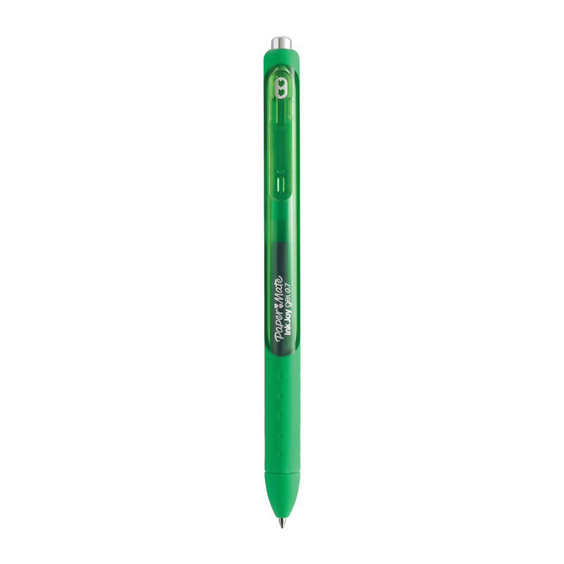 Paper Mate Inkjoy Retractable Gel Pen Green - Box of 12