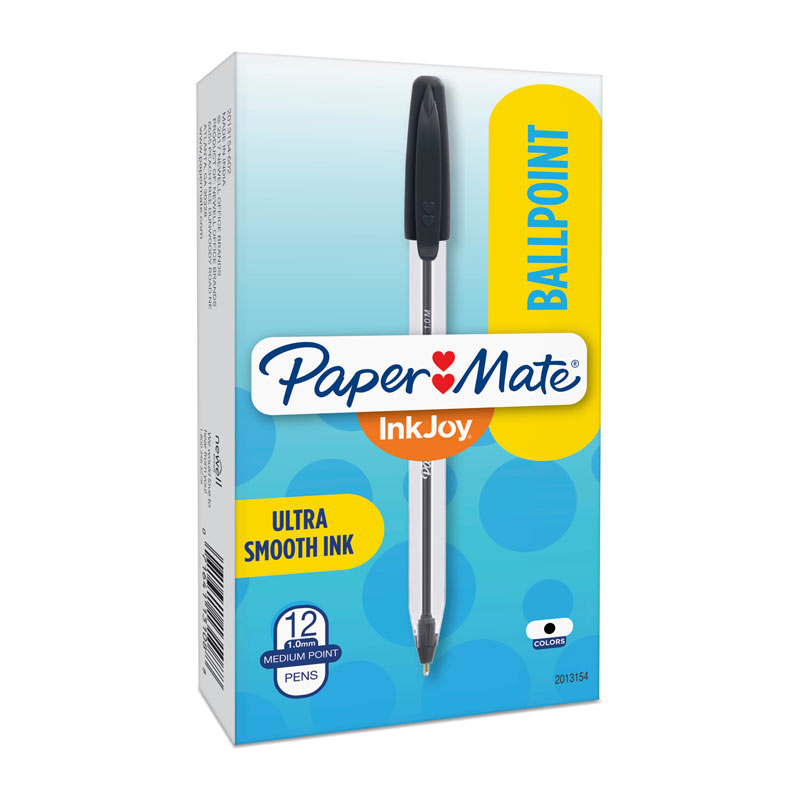 Paper Mate InkJoy 50ST Ball Pen Black - Pack of 12