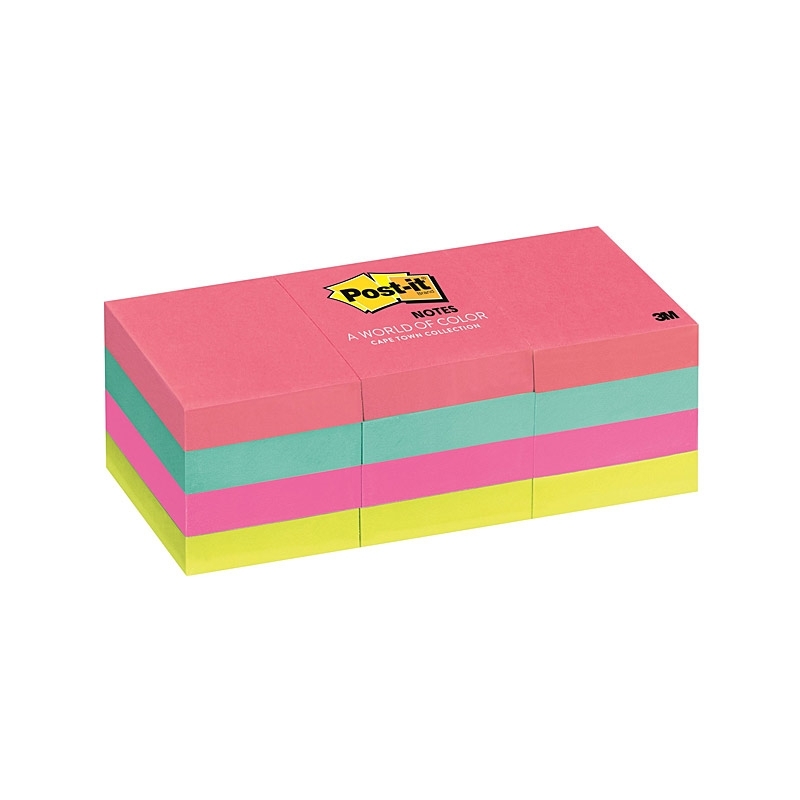 Post It 653AN Notes Cape Town 38 x 51mm - Pack of 12