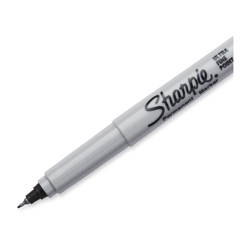 Sharpie Permanent Marker Ultra Fine Point Black - Pack of 2 - Box of 6