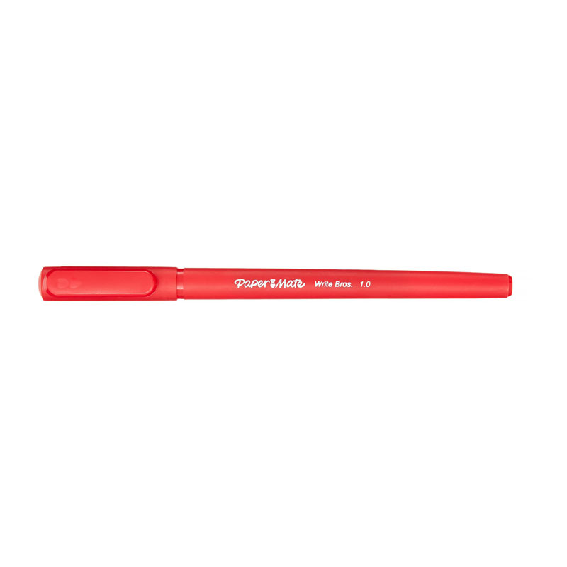 Paper Mate WriteBros 1.0mm Ball Pen Red - Pack of 12