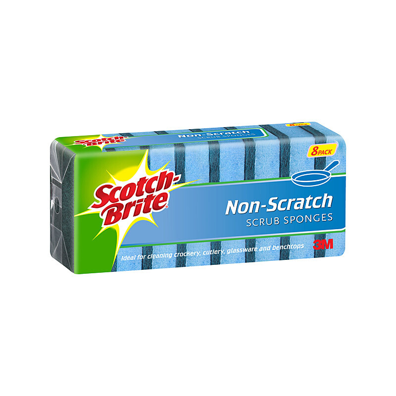 Scotch-Brite Non-Scratch Scrub Sponge - Pack of 8