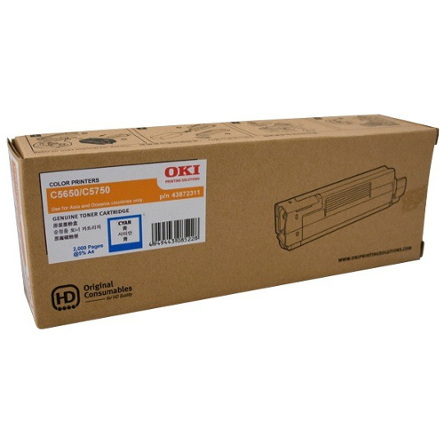 Oki 43872311 Cyan Genuine Toner Cartridge