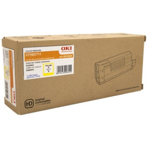 Oki 44318609 Yellow Genuine Toner Cartridge