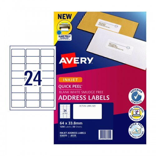 Avery IP Label J8159 24Up - Pack of 50