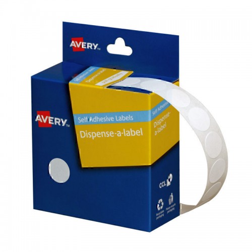 Avery Dispenser White 14mm Labels - Roll of 1200