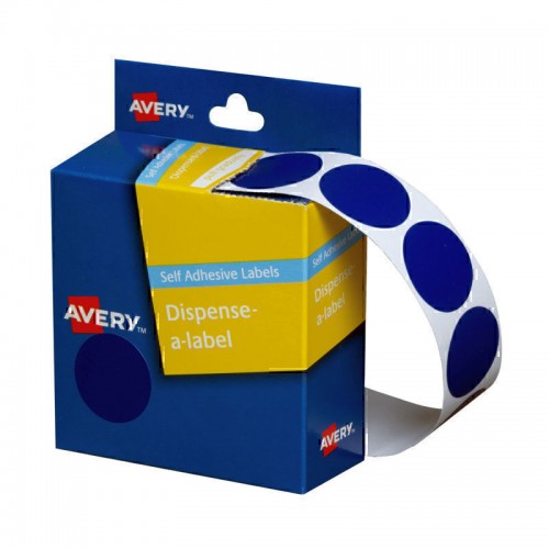 Avery Dispenser Blue 24mm Roll of 500