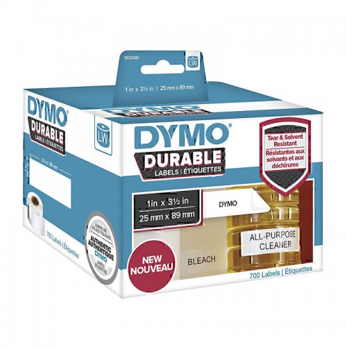 DYMO 1933081 Black on White Label Tape