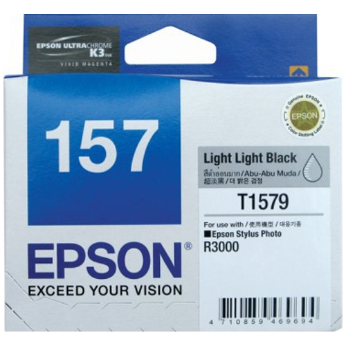 Epson 157 Light Light Black Genuine Ink Cartridge (C13T157990)