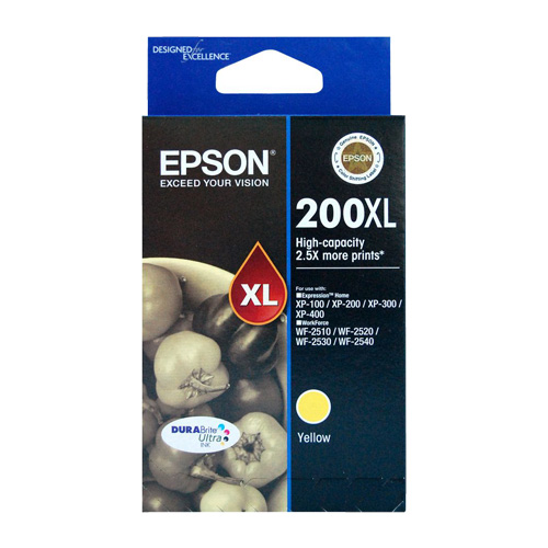 Epson 200XL Yellow High Yield Genuine Ink Cartridge (C13T201492)