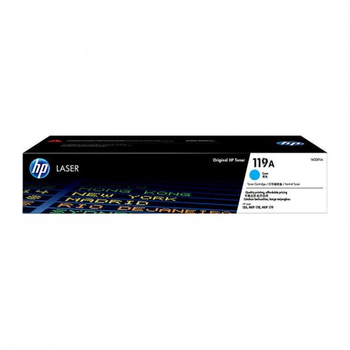 HP 119A Cyan Genuine Toner Cartridge (W2091A)