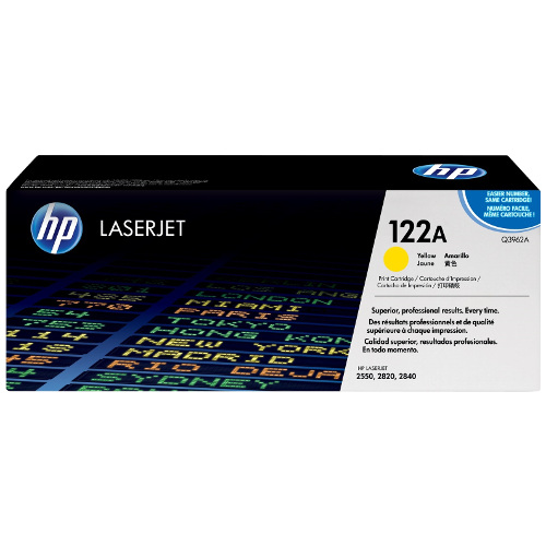 HP 122A Yellow Genuine Toner Cartridge (Q3962A)