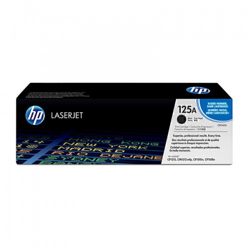 HP 125A Black Genuine Toner Cartridge (CB540A)