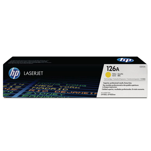 HP 126A Yellow Genuine Toner Cartridge (CE312A)