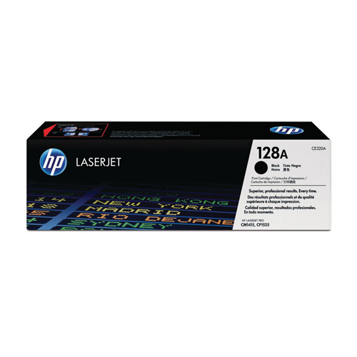 HP 128A Black Genuine Toner Cartridge (CE320A)