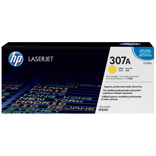 HP 307A Yellow Genuine Toner Cartridge (CE742A)