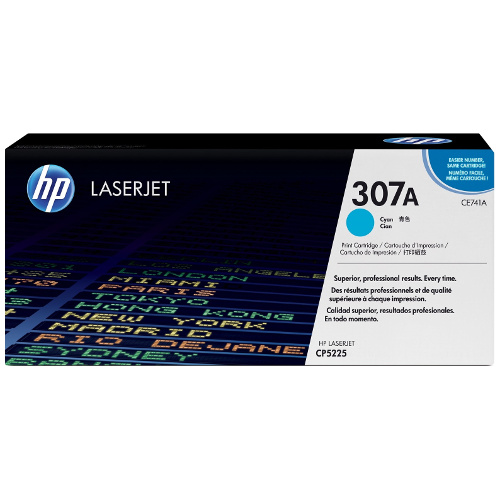 HP 307A Cyan Genuine Toner Cartridge (CE741A)