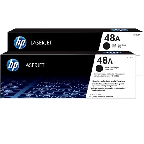 2 Pack HP 48A Genuine Toner Cartridges