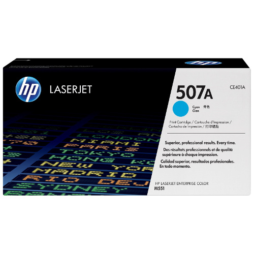 HP 507A Cyan Genuine Toner Cartridge (CE401A)