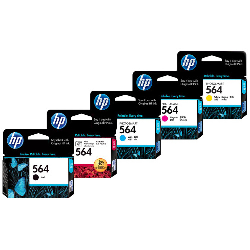 5 Pack HP 564 Genuine Ink Cartridges (CB316WA-CB320WA)