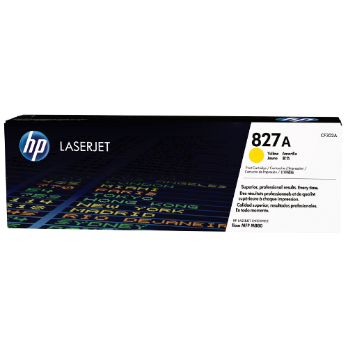 HP 827A Yellow Genuine Toner Cartridge (CF302A)