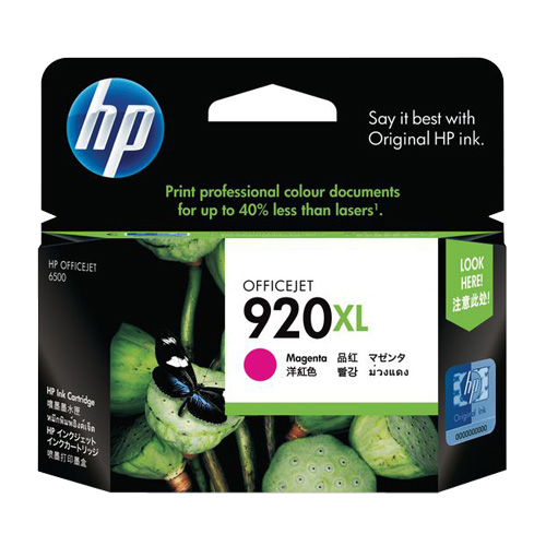 HP 920XL Magenta High Yield Genuine Ink Cartridge (CD973AA)