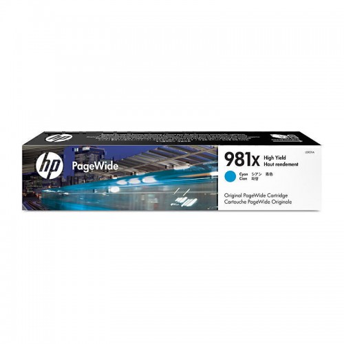 HP 981X Cyan High Yield Genuine Ink Cartridge (L0R09A)