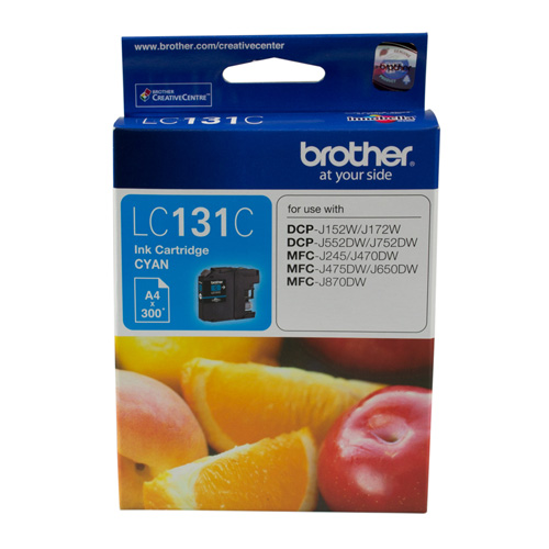 Brother LC131C Cyan Genuine Ink Cartridge