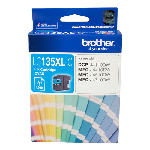 Brother LC135XL-C Cyan High Yield Genuine Ink Cartridge