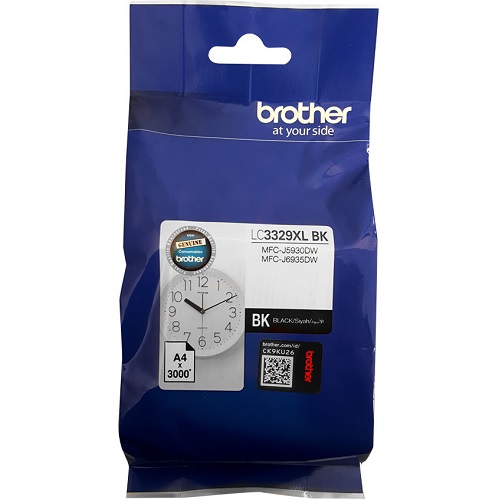 Brother LC3329XL BK Black High Yield Genuine Ink Cartridge