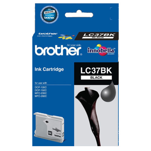 Brother LC37BK Black Genuine Ink Cartridge