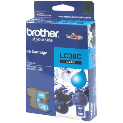 Brother LC38C Cyan Genuine Ink Cartridge