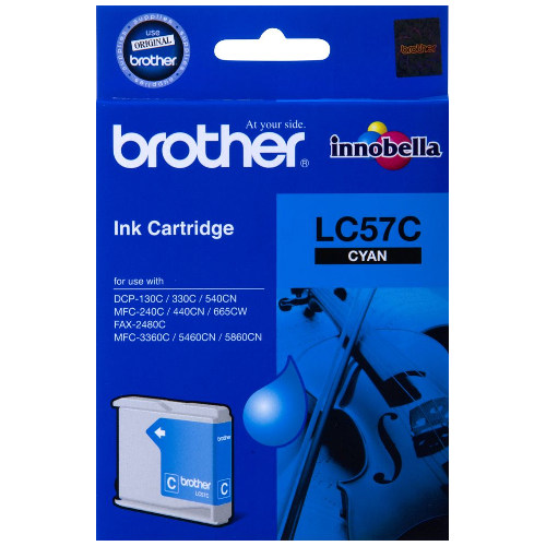 Brother LC57C Cyan Genuine Ink Cartridge