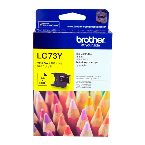 Brother LC73Y Yellow High Yield Genuine Ink Cartridge