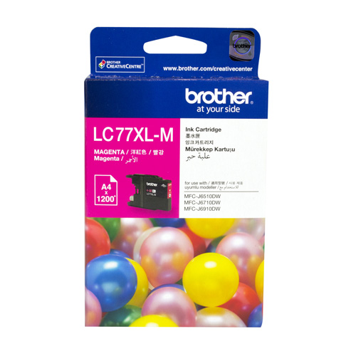 Brother LC77XL-M Magenta Extra High Yield Genuine Ink Cartridge