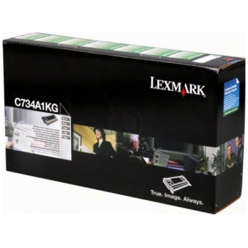 Lexmark C734A1KG Black Genuine Toner Cartridge