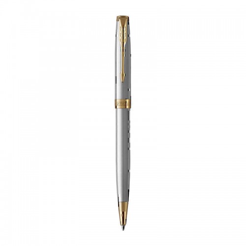 Parker Sonnet Stainless Steel Gold Trim Ballpoint Pen