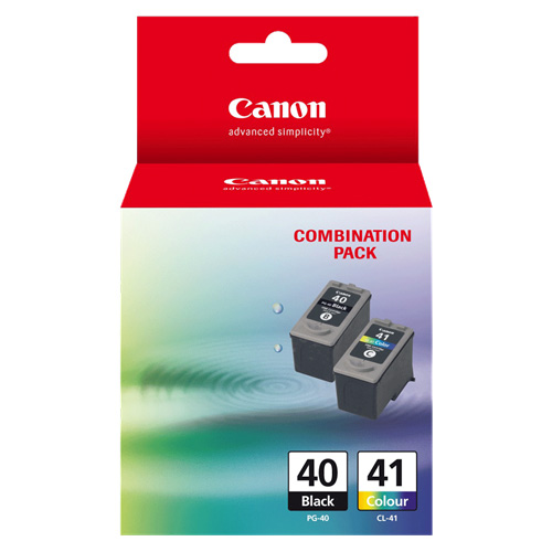 2 Pack Canon PG-40/CL-41 Genuine Ink Cartridges