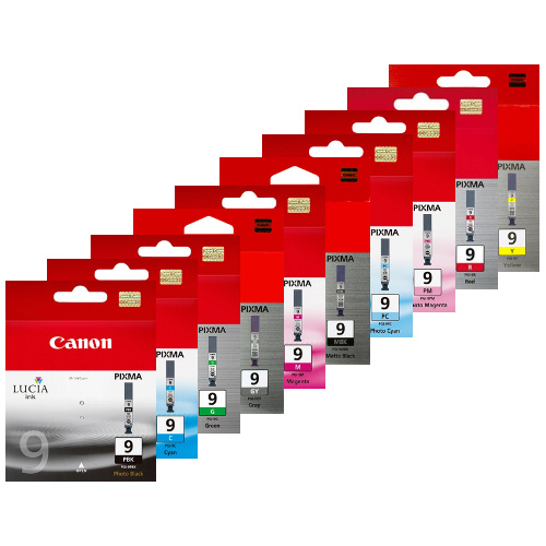 10 Pack Canon PGI-9 Single Genuine Ink Cartridges