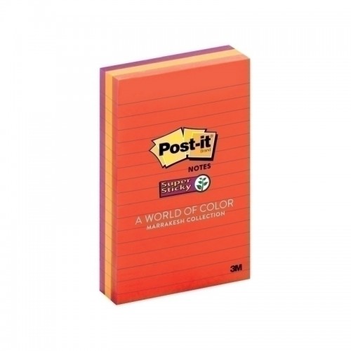 Post-It Super Sticky Lined Notes Marrakesh 101 x 152mm 3-Pack