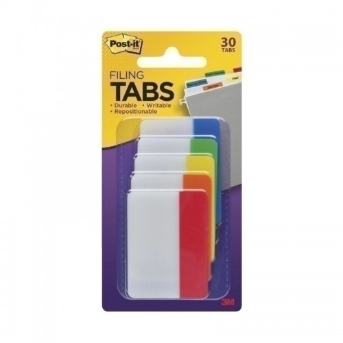 Post-It 686-ROYGB Filing Tabs - Assorted Colours 50 x 38mm - Pack of 180